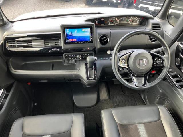 Ｎ－ＢＯＸカスタム ＥＸ・ターボ　新品タイヤ／保証書／純正　ＳＤナビ／ホンダセンシング／両側電動スライドドア／シートヒーター　前席／車線逸脱防止支援システム／シート　ハーフレザー／ヘッドランプ　ＬＥＤ／ＵＳＢジャック　ターボ　禁煙車（4枚目）