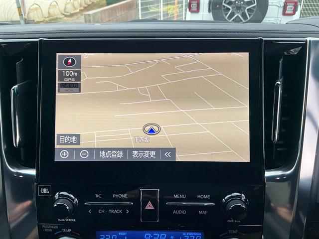 アルファード ３．５エグゼクティブラウンジＳ　全周囲カメラ　ナビ　ＴＶ　オートクルーズコントロール　レーンアシスト　衝突被害軽減システム　両側電動スライドドア　オートマチックハイビーム　ＬＥＤヘッドランプ　サンルーフ　電動リアゲート　スマートキー（4枚目）