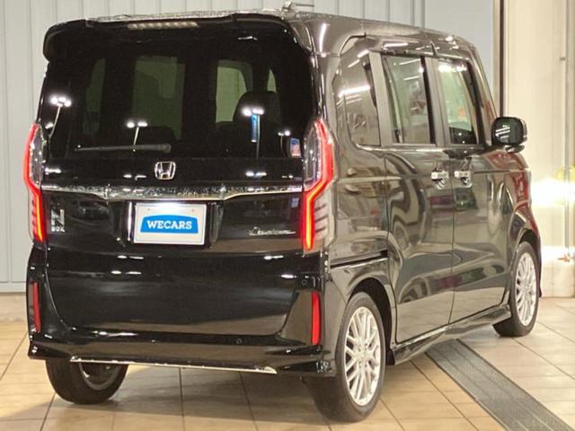 Ｎ－ＢＯＸカスタム Ｌ・ターボ　新品タイヤ／保証書／社外　８インチ　ＳＤナビ／衝突安全装置／両側電動スライドドア／シートヒーター／車線逸脱防止支援システム／シート　ハーフレザー／ヘッドランプ　ＬＥＤ／ＥＴＣ／ＥＢＤ付ＡＢＳ　記録簿（3枚目）