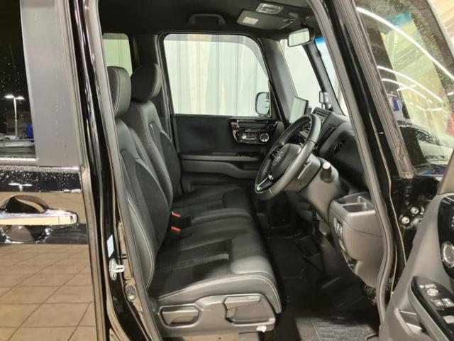 Ｎ－ＢＯＸカスタム Ｌ・ターボ　新品タイヤ／保証書／社外　８インチ　ＳＤナビ／衝突安全装置／両側電動スライドドア／シートヒーター／車線逸脱防止支援システム／シート　ハーフレザー／ヘッドランプ　ＬＥＤ／ＥＴＣ／ＥＢＤ付ＡＢＳ　記録簿（5枚目）