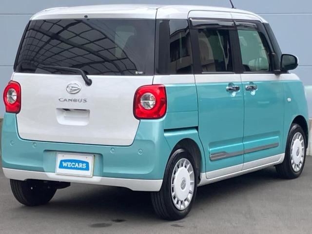 ムーヴキャンバス ストライプスＧ　新品タイヤ／保証書／ディスプレイオーディオ９インチ／スマートアシスト（トヨタ・ダイハツ）／両側電動スライドドア／シートヒーター　前席／ドライブレコーダー　純正／ヘッドランプ　ＬＥＤ　バックカメラ（3枚目）