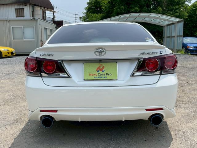 クラウン アスリートＳ－Ｔ　ブリッツ車高調　純正サス有り　柿本マフラー　純正ナビ　バックモニター　フルセグテレビ（6枚目）