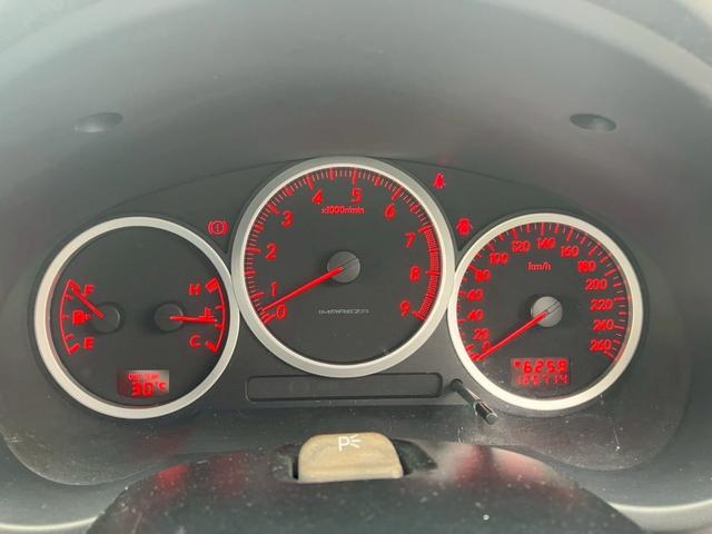 インプレッサ ＷＲＸ　大型リアスポイラー　ＲＡＹＳ１７インチアルミ　ＢＥＩＴＺ車高調　社外マフラー　ＭＯＭＯステアリング　カロッツェリアナビ　ＥＴＣ　Ｂｌｕｅｔｏｏｔｈ機能あり　オートエアコン　取説　記録簿　スバルブルー（16枚目）