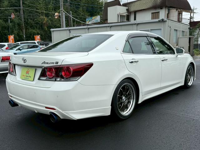 クラウン アスリートＳ－Ｔ　メーカーナビ　フルセグ　バックモニター　プリクラッシュ　レーダークルーズ　パワーシート　ＬＥＤヘッドライト　車高調　柿本マフラー　ＳＳＲアルミ　スマートキー　プッシュスタート（5枚目）
