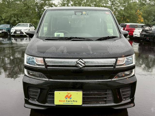ワゴンＲ ハイブリッドＦＺ　社外ナビＴＶ　バックモニター　デュアルセンサーブレーキ　誤発信抑制　車線逸脱　ヘッドアップディスプレイ　ＬＥＤヘッドライト　シートヒーター　スマートキー　プッシュスタート　ＥＴＣ（3枚目）