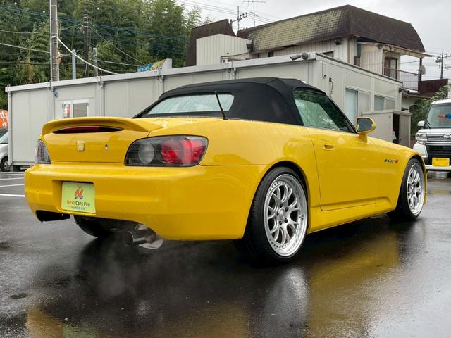 S2000 ベースグレード 社外ラジエーター 社外エキマニ ASMマフラー レカロフルバケ NARDIステアリング 社外タワーバー 社外ロールバー 車高調 SSR18インチアルミ 無限?リアスポ 全塗装済み(2枚目)