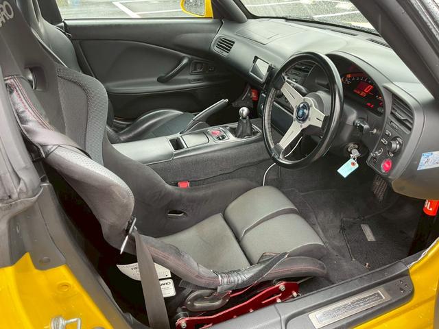 S2000 ベースグレード 社外ラジエーター 社外エキマニ ASMマフラー レカロフルバケ NARDIステアリング 社外タワーバー 社外ロールバー 車高調 SSR18インチアルミ 無限?リアスポ 全塗装済み(9枚目)