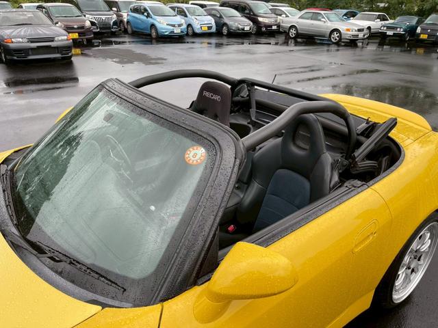 S2000 ベースグレード 社外ラジエーター 社外エキマニ ASMマフラー レカロフルバケ NARDIステアリング 社外タワーバー 社外ロールバー 車高調 SSR18インチアルミ 無限?リアスポ 全塗装済み(15枚目)