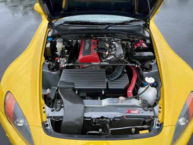 S2000 ベースグレード 社外ラジエーター 社外エキマニ ASMマフラー レカロフルバケ NARDIステアリング 社外タワーバー 社外ロールバー 車高調 SSR18インチアルミ 無限?リアスポ 全塗装済み(29枚目)