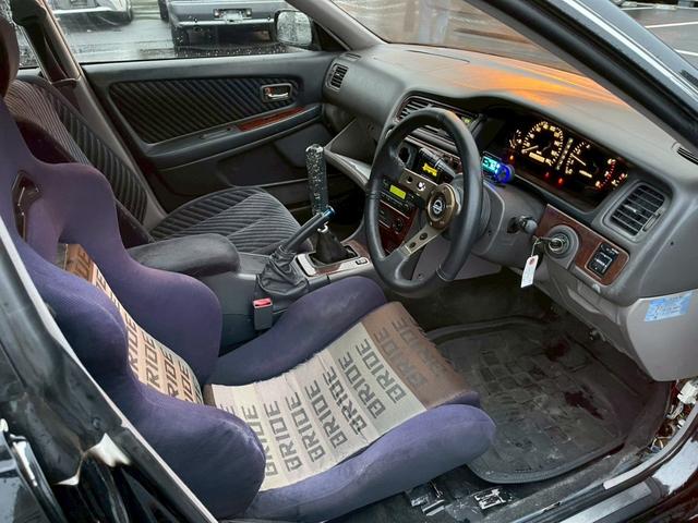 マークII ツアラーV 仕様 Greddy前置きインタークーラー BRIDEシート 社外マフラー BBSアルミ(10枚目)