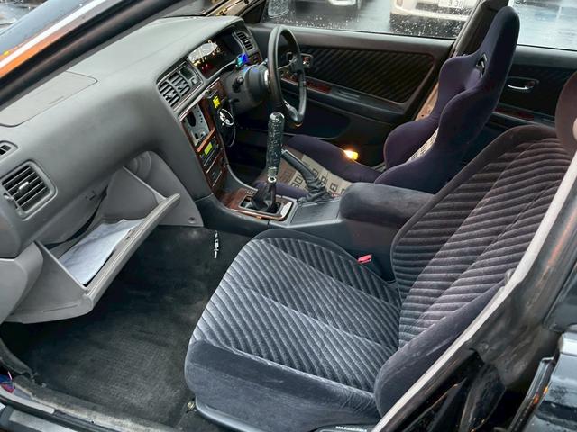 マークII ツアラーV 仕様 Greddy前置きインタークーラー BRIDEシート 社外マフラー BBSアルミ(12枚目)