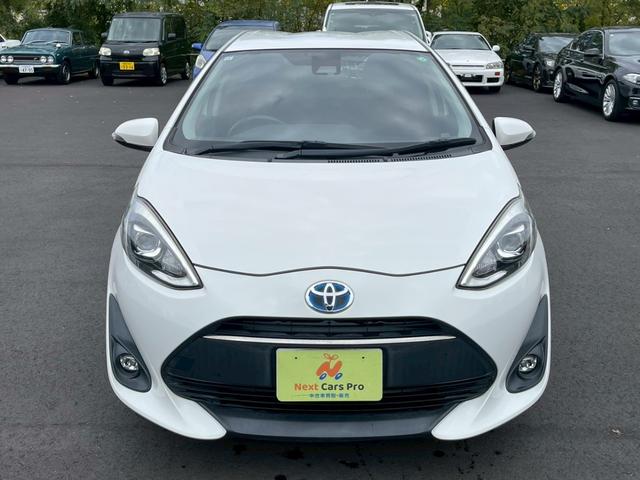 アクア G 純正ナビTV バックモニター プリクラッシュ 車線逸脱 クルーズコントロール スマートキー プッシュスタート LEDヘッドライト ワンオーナー(3枚目)