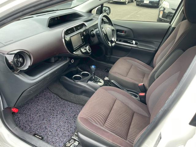 アクア G 純正ナビTV バックモニター プリクラッシュ 車線逸脱 クルーズコントロール スマートキー プッシュスタート LEDヘッドライト ワンオーナー(12枚目)