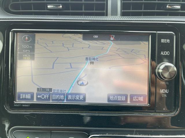 アクア G 純正ナビTV バックモニター プリクラッシュ 車線逸脱 クルーズコントロール スマートキー プッシュスタート LEDヘッドライト ワンオーナー(16枚目)