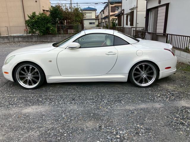 ソアラ ４３０ＳＣＶ　社外ナビＴＶ　バックモニター　クルーズコントロール　ベージュレザーシート　シートヒーター　メモリー付パワーシート　ＨＩＤヘッドライト　ＷＯＲＫ２０インチアルミ　１０．４万ｋｍ時タイベル交換（7枚目）