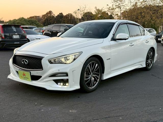 スカイライン ３５０ＧＴ　ハイブリッド　タイプＰ　メーカーナビ　黒革シート　フルエアロ　社外１８インチアルミ　アラウンドビューモニター　ＥＴＣ　プッシュスタート　Ｂｌｕｅｔｏｏｔｈ　エマージェンシーブレーキ（2枚目）