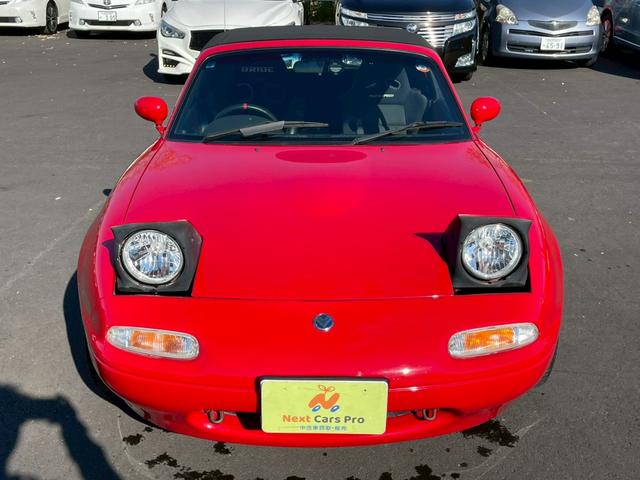 ユーノスロードスター スペシャルパッケージ　熊谷５７　ナンバー２桁引継了承　マツダディーラー整備　外装同色全塗装　ＴＥＩＮ車高調　ＲＰＦ１アルミ　運転席ＢＲＩＤＥフルバケ　助手席マツダスピードセミバケ（2枚目）