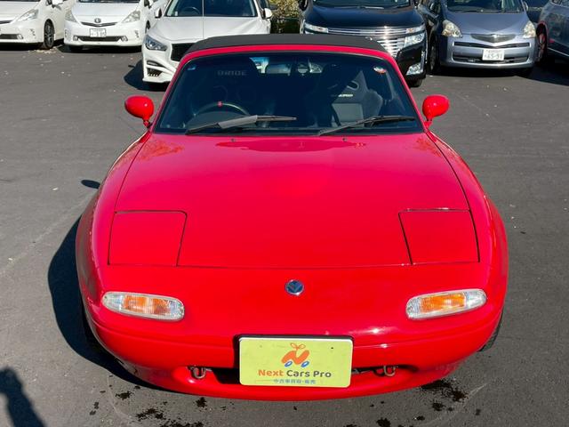 ユーノスロードスター スペシャルパッケージ　熊谷５７　ナンバー２桁引継了承　マツダディーラー整備　外装同色全塗装　ＴＥＩＮ車高調　ＲＰＦ１アルミ　運転席ＢＲＩＤＥフルバケ　助手席マツダスピードセミバケ（7枚目）