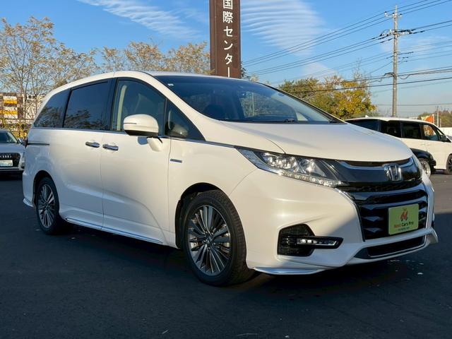 オデッセイハイブリッド ハイブリッドアブソルート・ホンダセンシング　純正９インチナビ　フルセグ　バックモニター　両側パワースライドドア　ＬＥＤヘッドライト　衝突軽減ブレーキ　レーダークルーズ　パワーシート　スマートキー　ＥＴＣ　ワンオーナー（2枚目）