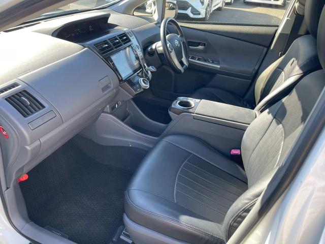 プリウスアルファ Ｓツーリングセレクション　アルパイン９インチナビ　フルセグ　バックモニター　ＬＥＤヘッドライト　スマートキー　プッシュスタート　ＥＴＣ　純正アルミ（12枚目）