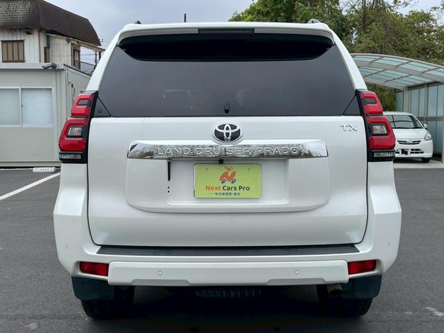 ランドクルーザープラド ＴＸ　Ｌパッケージ　純正９インチナビ　フルセグ　バックモニター　サンルーフ　ベージュレザーシート　シートヒーター　パワーシート　プリクラッシュ　レーダークルーズ　パーキングサポートブレーキ　ブラックルーフレール（6枚目）