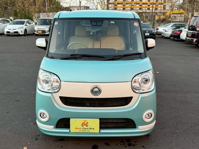 ムーヴキャンバス Ｇホワイトアクセントリミテッド　ＳＡＩＩＩ　純正ナビ　フルセグ　全周囲モニター　両側パワースライドドア　衝突回避支援ブレーキ　車線逸脱　前後方誤発進抑制　ＬＥＤヘッドライト　シートカバー　スマートキー　プッシュスタート　ワンオーナー（3枚目）