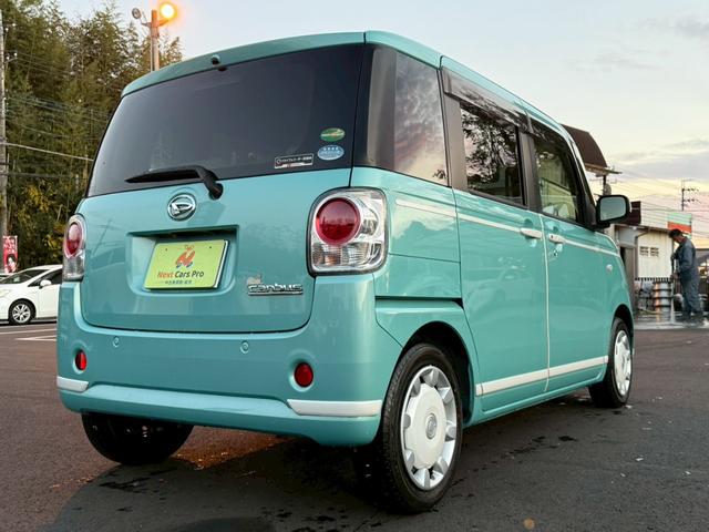 ムーヴキャンバス Ｇホワイトアクセントリミテッド　ＳＡＩＩＩ　純正ナビ　フルセグ　全周囲モニター　両側パワースライドドア　衝突回避支援ブレーキ　車線逸脱　前後方誤発進抑制　ＬＥＤヘッドライト　シートカバー　スマートキー　プッシュスタート　ワンオーナー（5枚目）