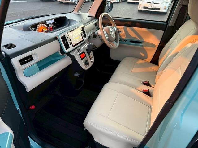 ムーヴキャンバス Ｇホワイトアクセントリミテッド　ＳＡＩＩＩ　純正ナビ　フルセグ　全周囲モニター　両側パワースライドドア　衝突回避支援ブレーキ　車線逸脱　前後方誤発進抑制　ＬＥＤヘッドライト　シートカバー　スマートキー　プッシュスタート　ワンオーナー（12枚目）