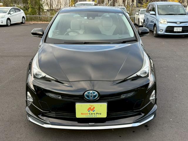 プリウス Ｓセーフティプラス　モデリスタエアロ　ＥＮＫＥＩ１７インチアルミ　純正９インチナビ　フルセグ　バックモニター　プリクラッシュ　レーダークルーズ　車線逸脱　インテリジェントクリソナ　インテリジェントパーク　サンルーフ（3枚目）