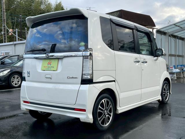 N-BOXカスタム G SSパッケージ 両側パワースライドドア 社外ナビTV バックモニター スマートキー プッシュスタート HIDヘッドライト 純正アルミ(5枚目)