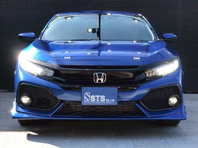 シビック ハッチバック　６速ＭＴ　ＨＫＳマフラー　ＢＬＩＴＺエアインテークパイプ　エアロ　Ｇａｔｈｅｒｓナビ　Ａｐｐｌｅｃａｒｐｌａｙ　Ｂｌｕｅｔｏｏｔｈ　ＴＶ　純正１８ＡＷ　前後ドラレコ　レーダークルーズ　衝突軽減　ＥＴＣ（8枚目）
