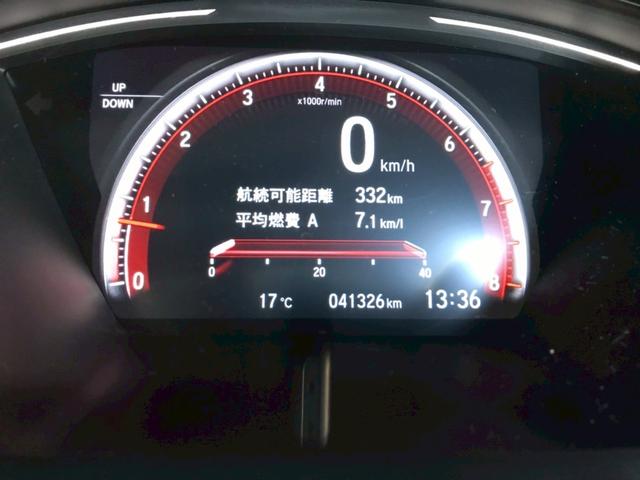 シビック ハッチバック　６速ＭＴ　ＨＫＳマフラー　ＢＬＩＴＺエアインテークパイプ　エアロ　Ｇａｔｈｅｒｓナビ　Ａｐｐｌｅｃａｒｐｌａｙ　Ｂｌｕｅｔｏｏｔｈ　ＴＶ　純正１８ＡＷ　前後ドラレコ　レーダークルーズ　衝突軽減　ＥＴＣ（20枚目）