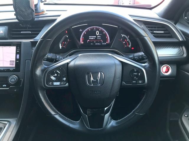 シビック ハッチバック　６速ＭＴ　ＨＫＳマフラー　ＢＬＩＴＺエアインテークパイプ　エアロ　Ｇａｔｈｅｒｓナビ　Ａｐｐｌｅｃａｒｐｌａｙ　Ｂｌｕｅｔｏｏｔｈ　ＴＶ　純正１８ＡＷ　前後ドラレコ　レーダークルーズ　衝突軽減　ＥＴＣ（22枚目）