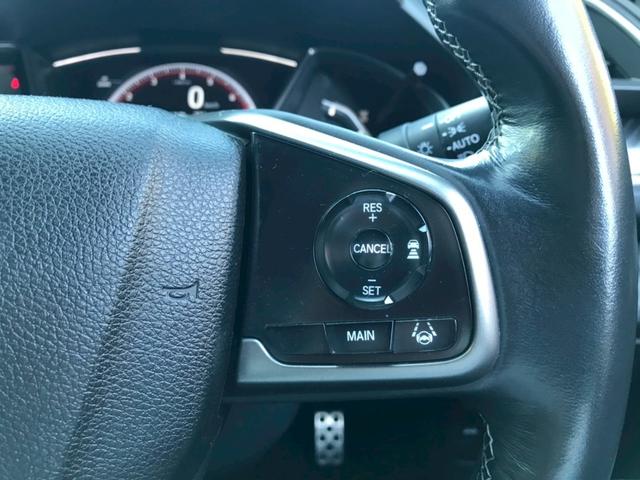 シビック ハッチバック　６速ＭＴ　ＨＫＳマフラー　ＢＬＩＴＺエアインテークパイプ　エアロ　Ｇａｔｈｅｒｓナビ　Ａｐｐｌｅｃａｒｐｌａｙ　Ｂｌｕｅｔｏｏｔｈ　ＴＶ　純正１８ＡＷ　前後ドラレコ　レーダークルーズ　衝突軽減　ＥＴＣ（24枚目）