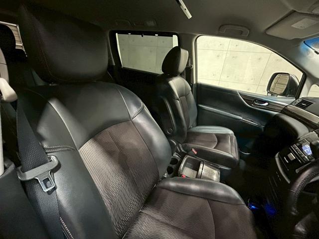 エルグランド 250ハイウェイスターS ユーザー様直接仕入れ 社外ナビ フルセグTV Bluetooth バックカメラ フリップダウン ハーフレザーシート 両側パワスラ 純正アルミ ドラレコ クルコン インテリジェントキー 予備キー ETC(41枚目)