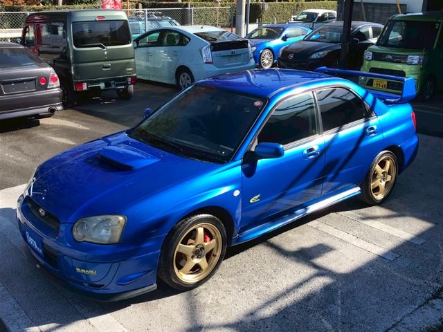 インプレッサ WRX 2004 Vリミテッド STIフロントスポイラー・マフラー 大型リアスポイラー ボンネットダクト 社外HDDナビ HIDヘッドライト 17インチアルミ ステアスイッチ 4WD・ターボ M/Tモード リモコンキー ETC車載器(18枚目)