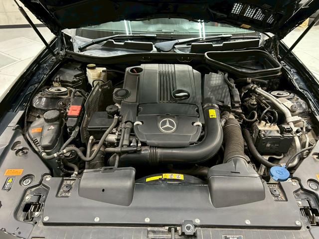 ＳＬＫ ＳＬＫ２００　純正ナビ　フルセグＴＶ　ＨＩＤヘッドライト　リアフォグ　純正１８インチＡＷ　黒革シート　メモリ付パワーシート　シートヒーター　ステアスイッチ　オートクルーズ　ソナー　レーダー探知機　スペアキー　ＥＴＣ（55枚目）