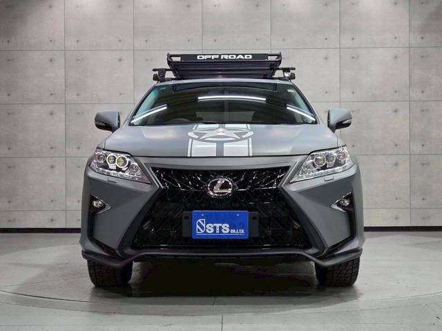 ＲＸ ＲＸ２７０　グレー全塗装　社外バンパー・グリル・マフラー・ＬＥＤヘッドライト　ルーフラック　社外１７インチアルミ　純正ナビ　フルセグＴＶ　バックモニター　レザーシート　パワーシート　クルコン　スマートキー　ＥＴＣ（7枚目）