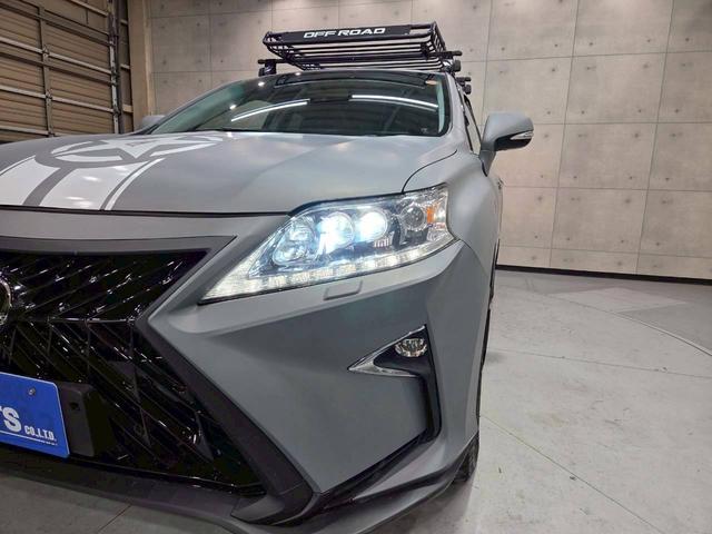 ＲＸ ＲＸ２７０　グレー全塗装　社外バンパー・グリル・マフラー・ＬＥＤヘッドライト　ルーフラック　社外１７インチアルミ　純正ナビ　フルセグＴＶ　バックモニター　レザーシート　パワーシート　クルコン　スマートキー　ＥＴＣ（11枚目）