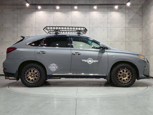 ＲＸ ＲＸ２７０　グレー全塗装　社外バンパー・グリル・マフラー・ＬＥＤヘッドライト　ルーフラック　社外１７インチアルミ　純正ナビ　フルセグＴＶ　バックモニター　レザーシート　パワーシート　クルコン　スマートキー　ＥＴＣ（13枚目）