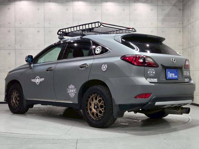 ＲＸ ＲＸ２７０　グレー全塗装　社外バンパー・グリル・マフラー・ＬＥＤヘッドライト　ルーフラック　社外１７インチアルミ　純正ナビ　フルセグＴＶ　バックモニター　レザーシート　パワーシート　クルコン　スマートキー　ＥＴＣ（19枚目）