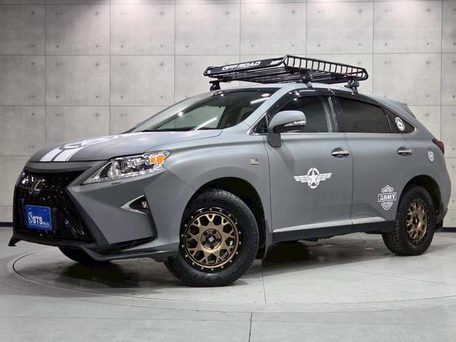 ＲＸ ＲＸ２７０　グレー全塗装　社外バンパー・グリル・マフラー・ＬＥＤヘッドライト　ルーフラック　社外１７インチアルミ　純正ナビ　フルセグＴＶ　バックモニター　レザーシート　パワーシート　クルコン　スマートキー　ＥＴＣ（21枚目）