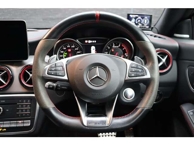 CLAクラス 4マチック AMGアドバンスドPKG AMGドライバーズPKG AMGパフォーマンスPKG SR h/k ACC BSM 純正ナビ 地デジ BT Bカメラ 黒革 シートH Pシート 純18インチAW ETC(2枚目)