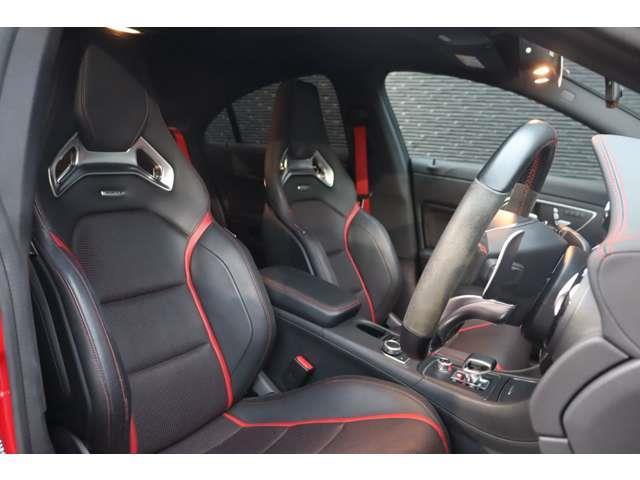 CLAクラス 4マチック AMGアドバンスドPKG AMGドライバーズPKG AMGパフォーマンスPKG SR h/k ACC BSM 純正ナビ 地デジ BT Bカメラ 黒革 シートH Pシート 純18インチAW ETC(7枚目)