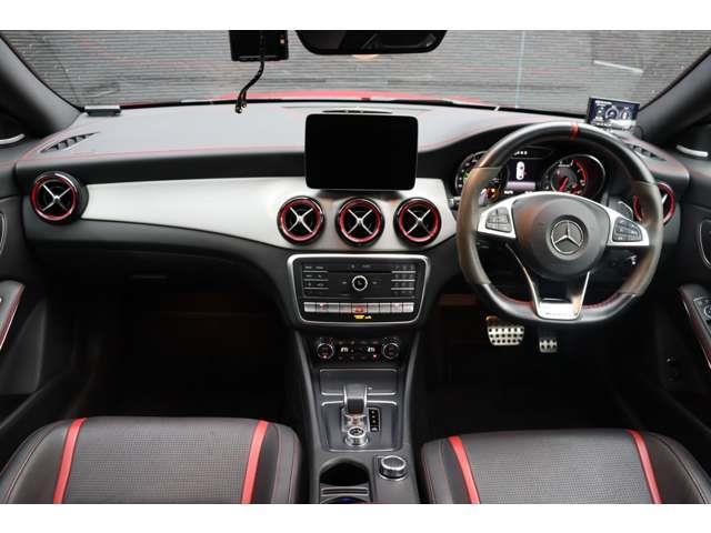 CLAクラス 4マチック AMGアドバンスドPKG AMGドライバーズPKG AMGパフォーマンスPKG SR h/k ACC BSM 純正ナビ 地デジ BT Bカメラ 黒革 シートH Pシート 純18インチAW ETC(42枚目)