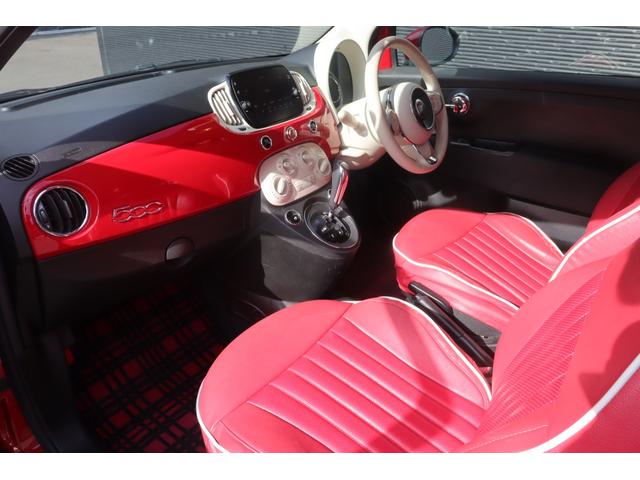 500 1.2 ポップ 禁煙車 保証書 取扱説明書 純正ディスプレイオーディオ AppleCarPlay Bluetooth USB 赤革Sカバー ハロゲンライト リアフォグ ステアS 社外フロアマット ETC リモコンキー(12枚目)