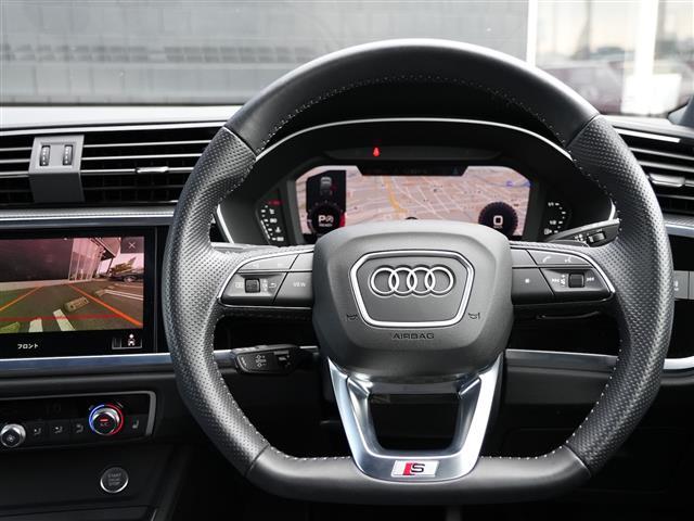 Ｑ３ ３５ＴＦＳＩ　Ｓライン　ワンオーナー　ＡｕｄｙプレセンスＡＣＣレーンアシストサイドアシスト　ＭＭＩナビフルセグＴＶ　Ｂｌｕｅｔｏｏｔｈ全方位カメラブラックレザーシートシートヒーター　パワーバックドア　ドライブセレクトドラレコ（24枚目）