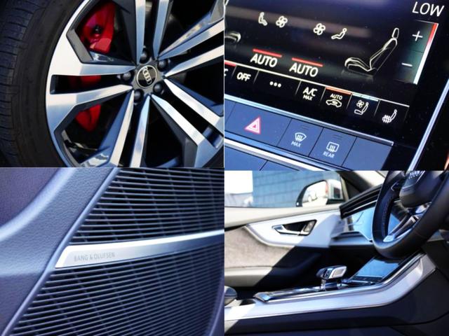 Q8 55TFSIクワトロ Sライン Slineplusパッケージシートベンチレーションマッサージ エクステンデッドレザーパッケージ コンフォートアシスタンスパッケージブラック/ロックグレーステッチ バルコナレザーBang&Olufsen(4枚目)