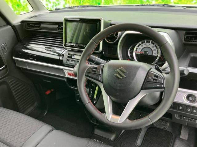 スペーシアカスタム ハイブリッドXSターボ 新品タイヤ/社外 8インチ SDナビ/セーフティサポート(スズキ)/両側電動スライドドア/シートヒーター/車線逸脱防止支援システム/ヘッドランプ LED/Bluetooth接続/ETC ターボ(4枚目)