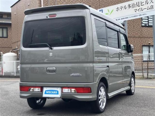 エブリイワゴン ４ＷＤ　ＰＺターボスペシャル　保証書／衝突安全装置／両側電動スライドドア／シートヒーター　前席／オートステップ／ヘッドランプ　ＬＥＤ／ＵＳＢジャック／ＥＴＣ／ＥＢＤ付ＡＢＳ／横滑り防止装置／アイドリングストップ／ターボ　４ＷＤ（3枚目）